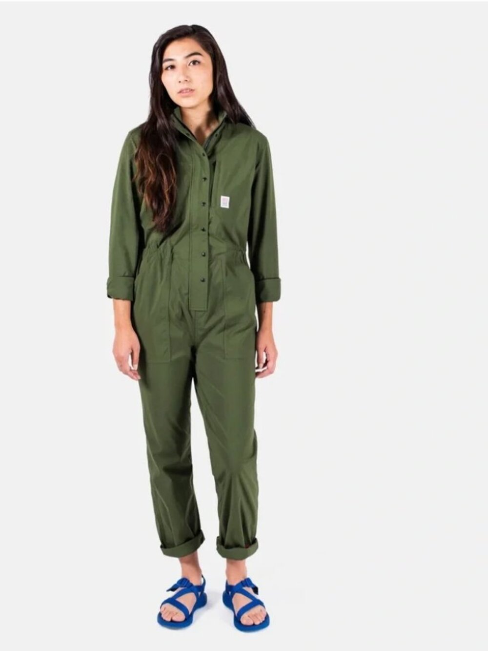 Topo Designs Coverall Overalls Olive Sz XS NEW NWT Boiler Suit Style